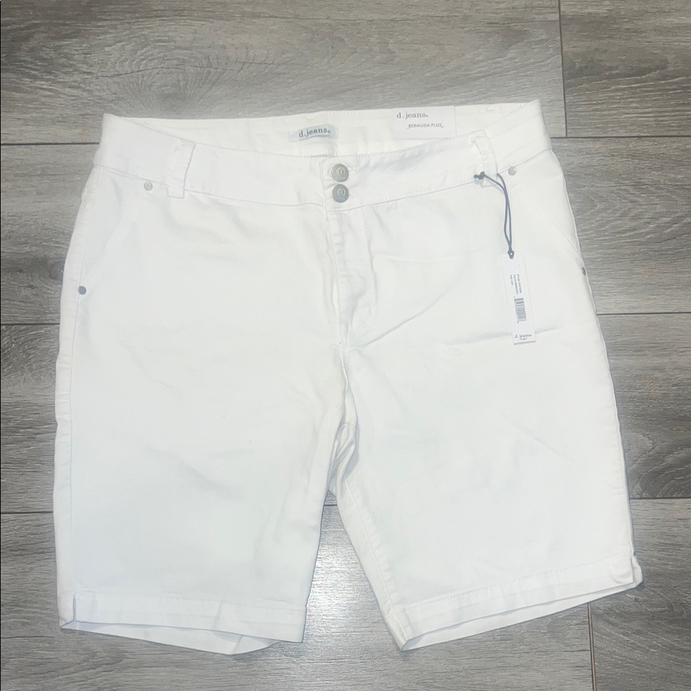 d. jeans Bermuda Plus White Shorts